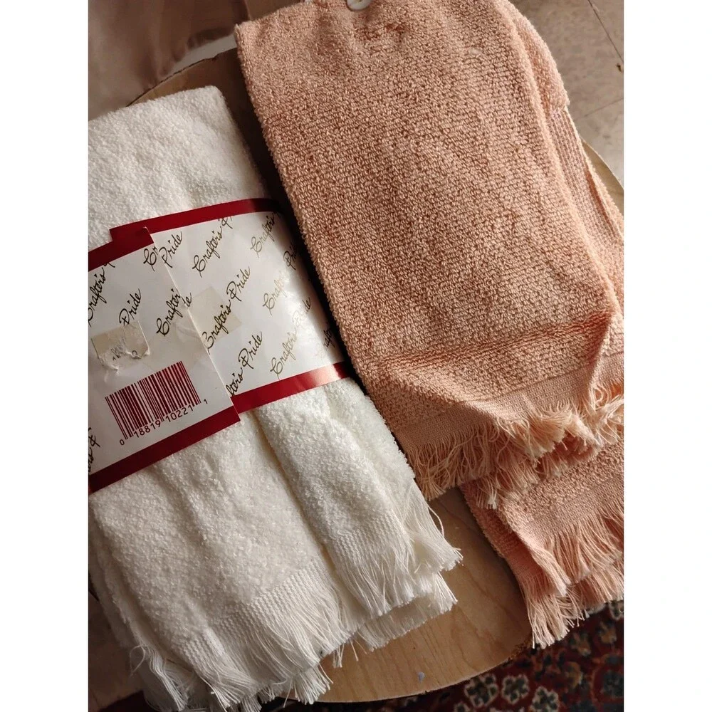 Vintage New Bundle Cannon Value and Cross Stitch Collectibles Guest Towels